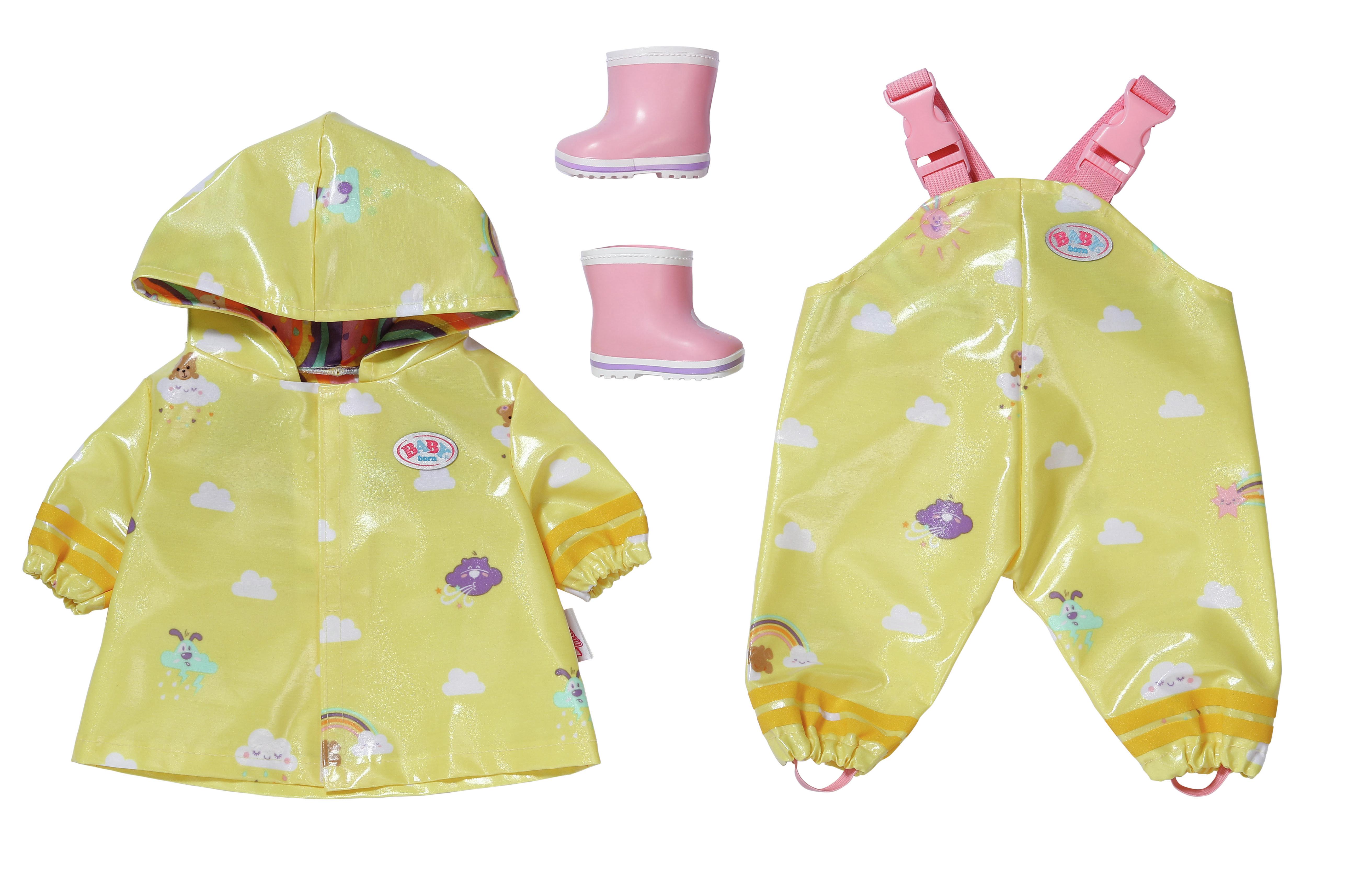 BABY born Deluxe Rain Outfit 43cm Set da pioggia per bambola