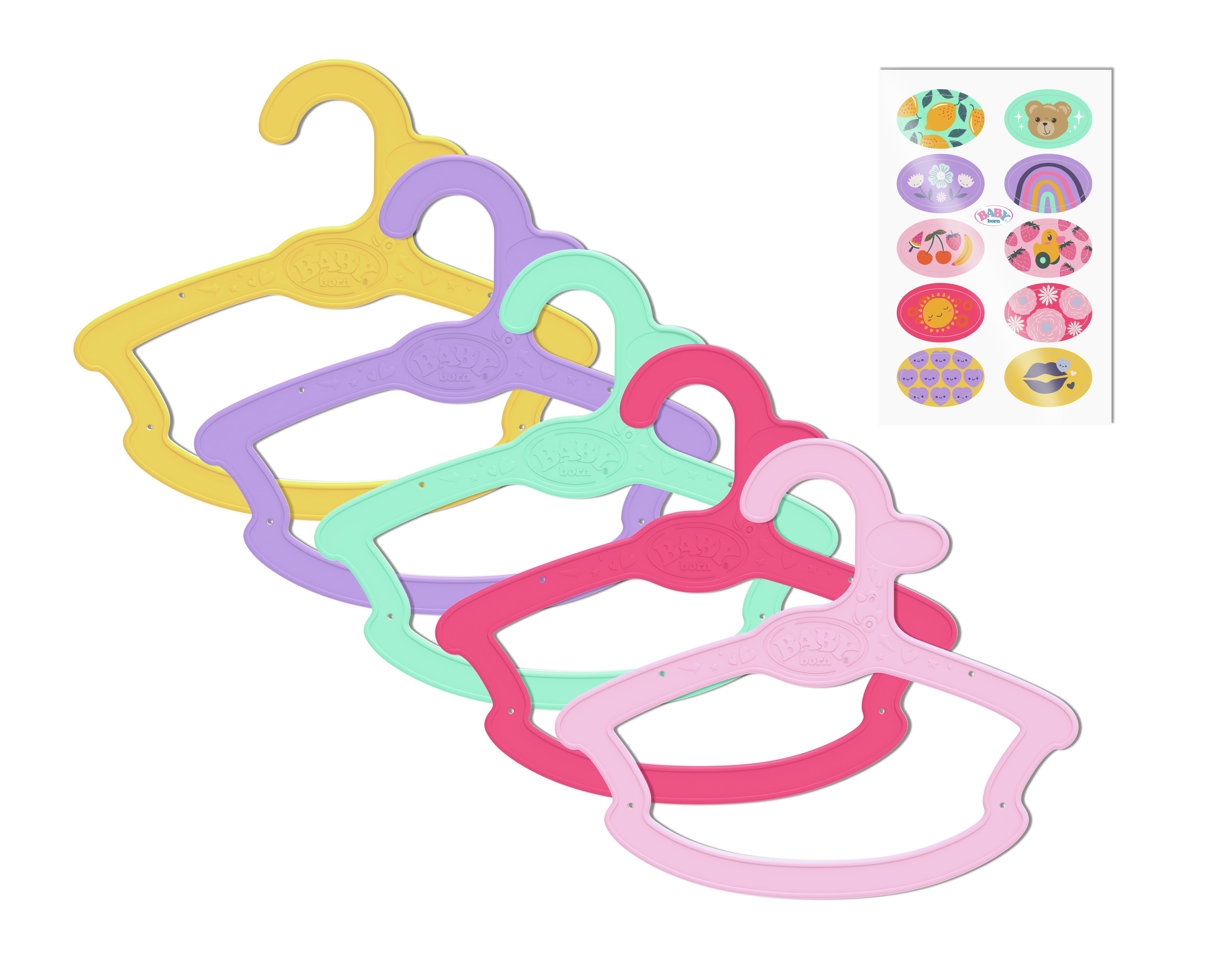 BABY born Hanger, 5 pack 43cm Appendiabiti per bambola