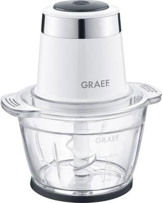 Graef CH501EU. Capacità della ciotola 1 litro. Colore del prodotto Bianco Materiale ciotola Vetro Materiale coltello Acciaio i