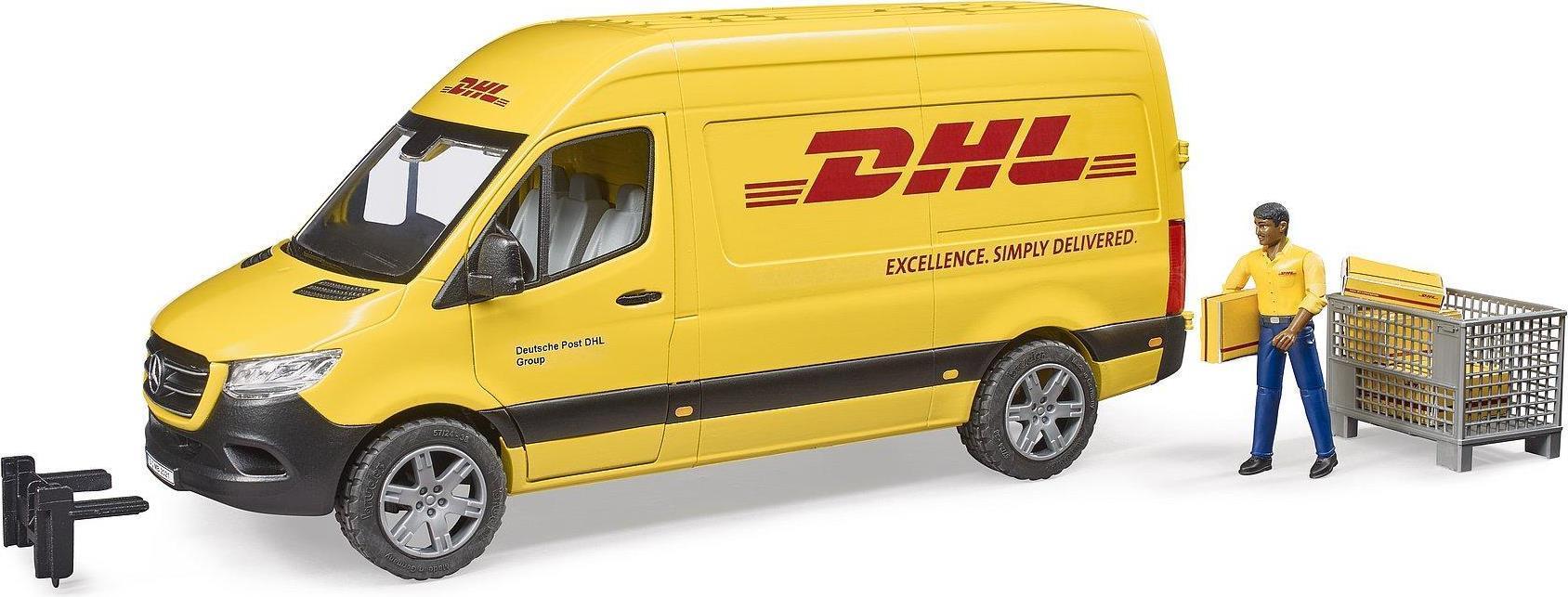 Bruder MB Sprinter DHL mit Fahrer und