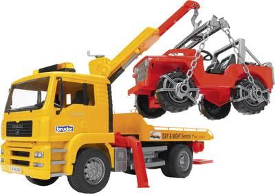 bruder MAN TGA tow truck with all-terr