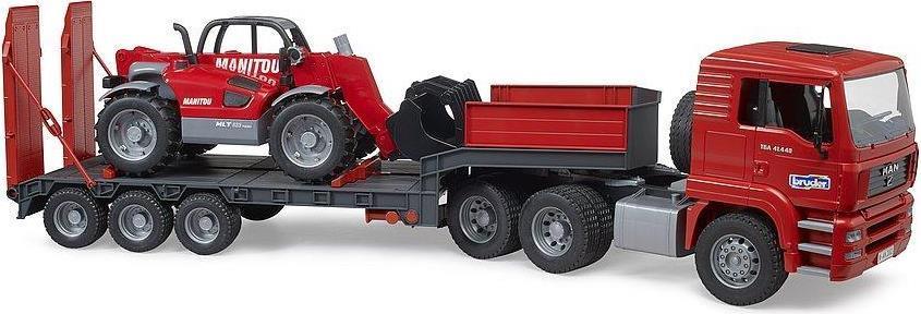 Bruder MAN TGA low loader with Manitou