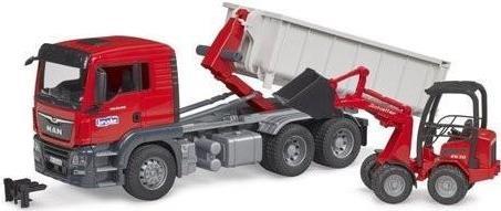 Bruder MAN TGS container scarrabile con caricatore da cantiere Schffer (03767) (03767)
