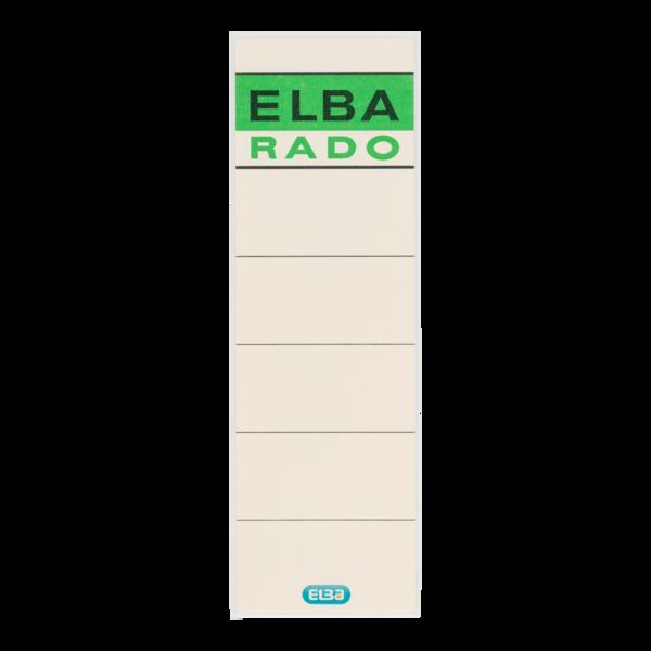 Elba Confezione da 100 Etichette Adesive L80mm - Facili da Incollare - Misura 80mm - Colore Beige