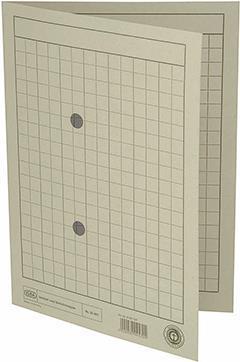 Cartella di distributore e circolazione ELBA, A4, card auto Manil, grigio 250 g-sq, con pressione a griglia- 50 pezzi (35461 GR)