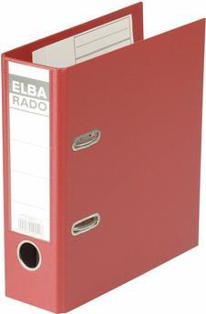 Cartella ELBA rado plast - DIN A5 verticale dorso 75 mm copertina rossa esterno/interno PVC sostituibile (10597 RO)