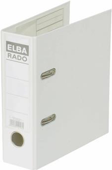 Cartella ELBA rado plast - DIN A5 verticale dorso 75 mm copertina bianca all'esterno - interno in PVC sostituibile (10597 WE)