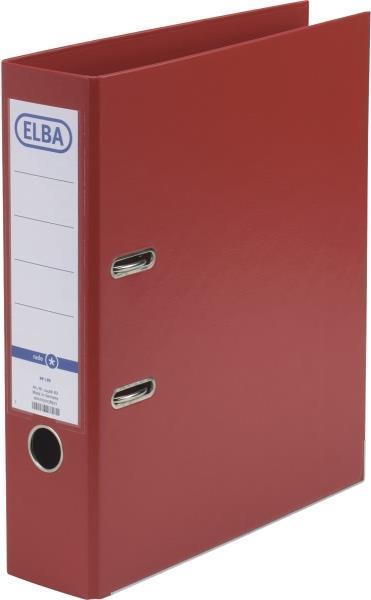 Cartella ELBA rado Star larghezza dorso 80 mm rossa copertina DIN A4 esterna - interna PP tasca trasparente con sostituibile (1