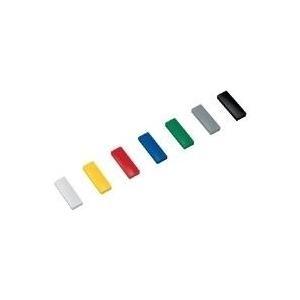 Magnete solido a leva Maul, adesivo: 1,0 kg, magnete rettangolare grigio: 54 x 19 mm, realizzato in plastica smerigliata (61650