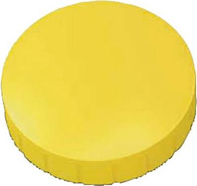 Magnete solido a leva Maul, adesivo: 0,8 kg, magnete rotondo giallo: attraverso 32 x (h) 8,5 mm, fatto di franco (61632-13)