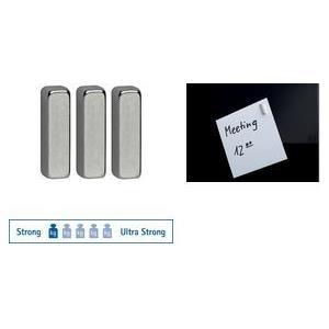 Maul Neodym -Stabnagnets (b) 4 x (t) 15 x (h) 4 mm, adesivo in nichel: 2 kg, piccola forma molto potenza, forma stabile - 1 pez