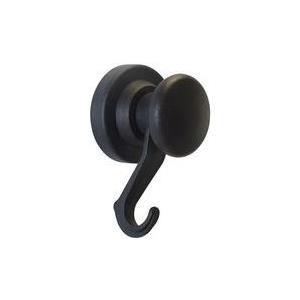 Maul neodym-magnet karusell hook, diametro: 53 mm nero, adesivo: 10 kg, gancio di plastica robusto, robusto, -1 pezzo (6155190)