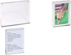 Frame di maul (W) 211 x (t) 149 x (h) 30 mm, cristallino fatto di acrilico, utilizzabile in formato ritratto o paesaggistico, s
