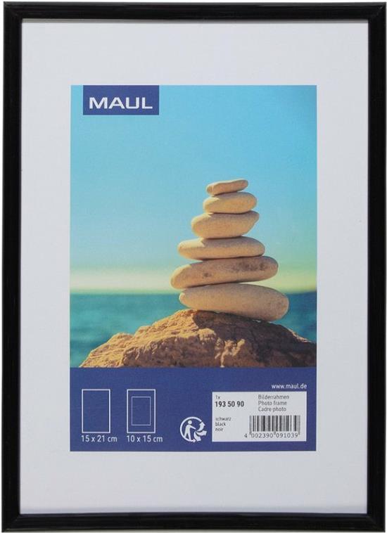 MAUL 1935090 - Frame singolo - Piatti MDF - Plastica - Policarbonato (PC) - Black - Tabella - 15 x 21 cm - rettangolare (193509