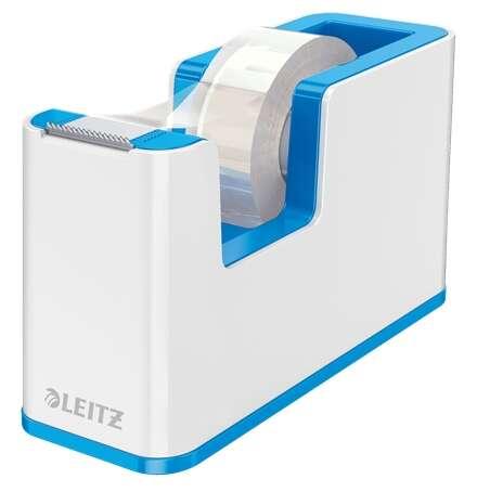 Leitz 53641036 dispenser nastro adesivo Polistirolo Blu Metallico (Leitz WOW Dual Colour Tape Dispenser for 19mm Tapes White/Bl
