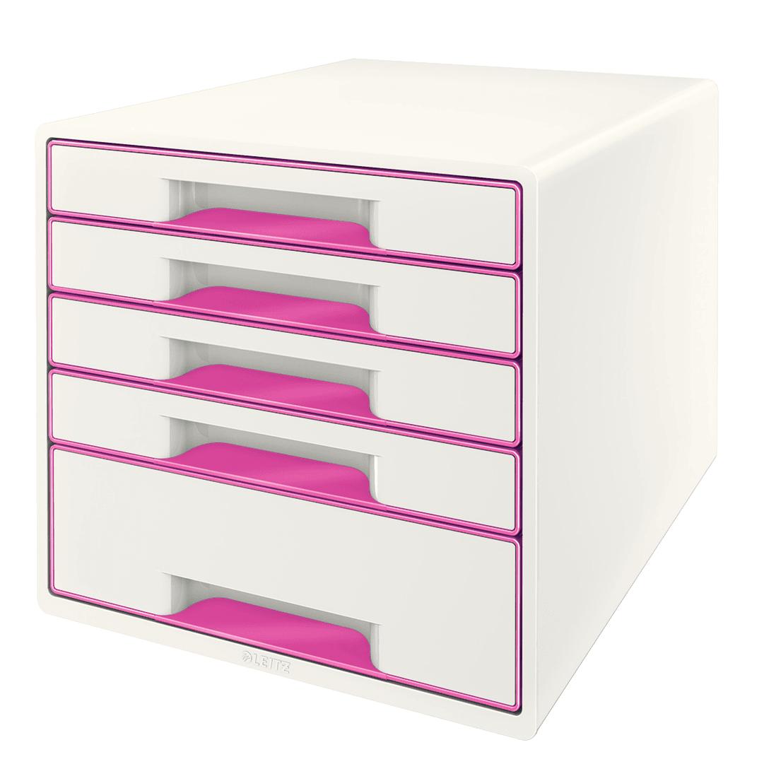 Leitz 52142023 scatola per la conservazione di documenti Polistirolo Rosa Bianco
