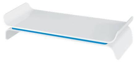 Leitz 65040036 supporto da tavolo per Tv a schermo piatto 686 cm (27") Blu Bianco Scrivania