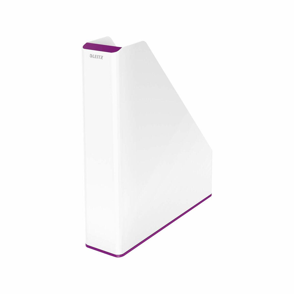 Portariviste Leitz Bianco Violetta A4 polistirene 7,3 x 31,8 x 27,2 cm