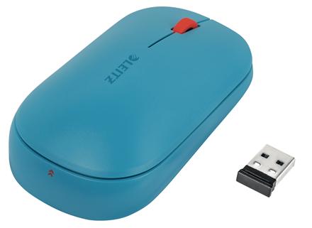 Leitz Cosy mouse Ambidestro RF senza fili Bluetooth 4000 DPI (Leitz Cosy Wireless Mouse Calm Blue)