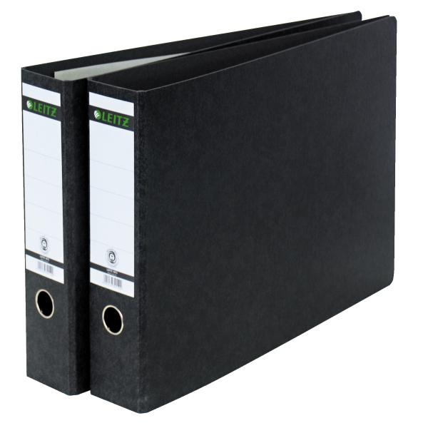 Leitz Cardboard binder raccoglitore ad anelli A3 Nero