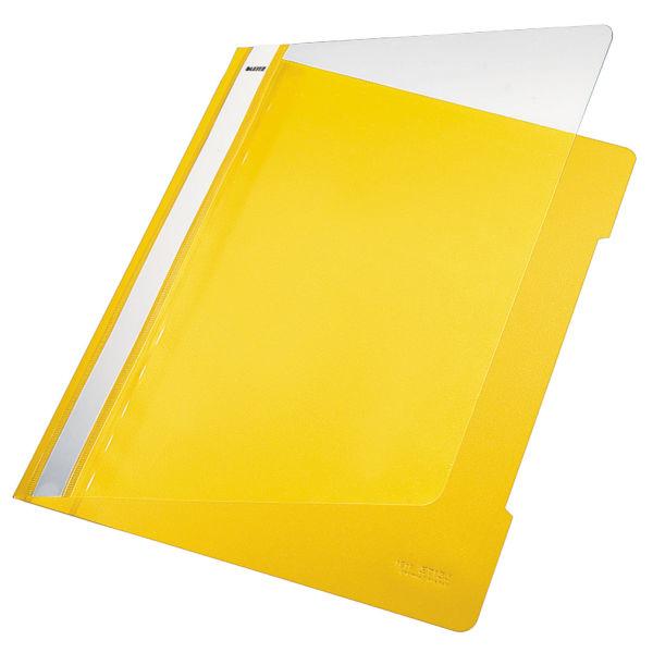 Leitz 432037 cartellina con fermafoglio Plastica Giallo