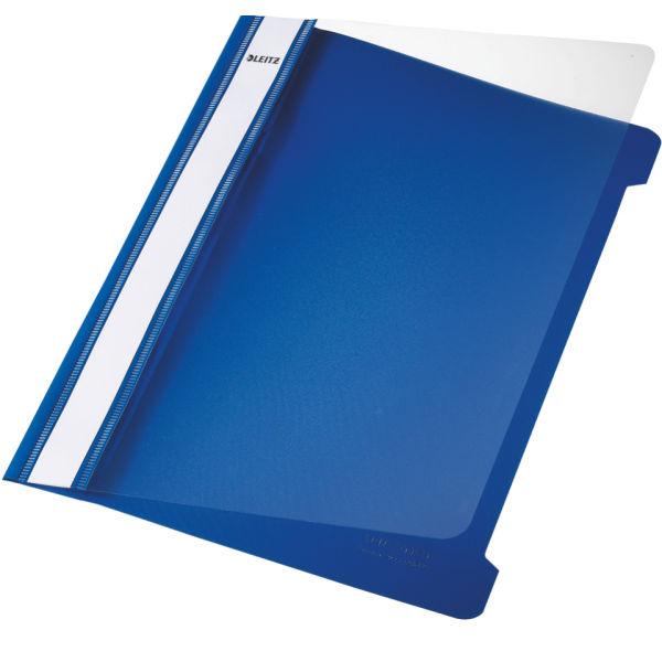 Leitz 41970035 cartellina con fermafoglio PVC Blu Trasparente