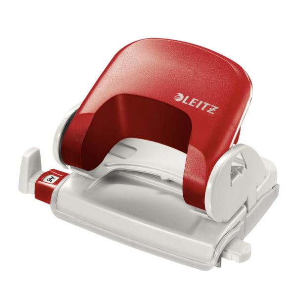 Leitz 5038 perforatore e accessori 16 fogli Rosso Bianco