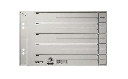 Leitz 16560085 divisore Cartoncino Grigio 1 pz