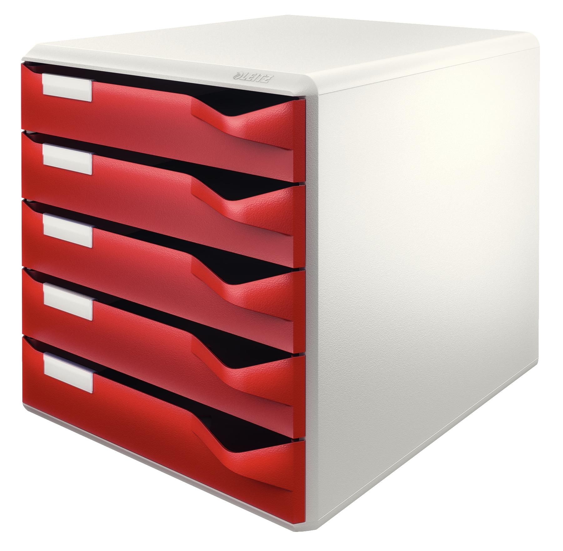 Leitz 52800028 scatola per la conservazione di documenti Polistirolo Bordeaux Grigio