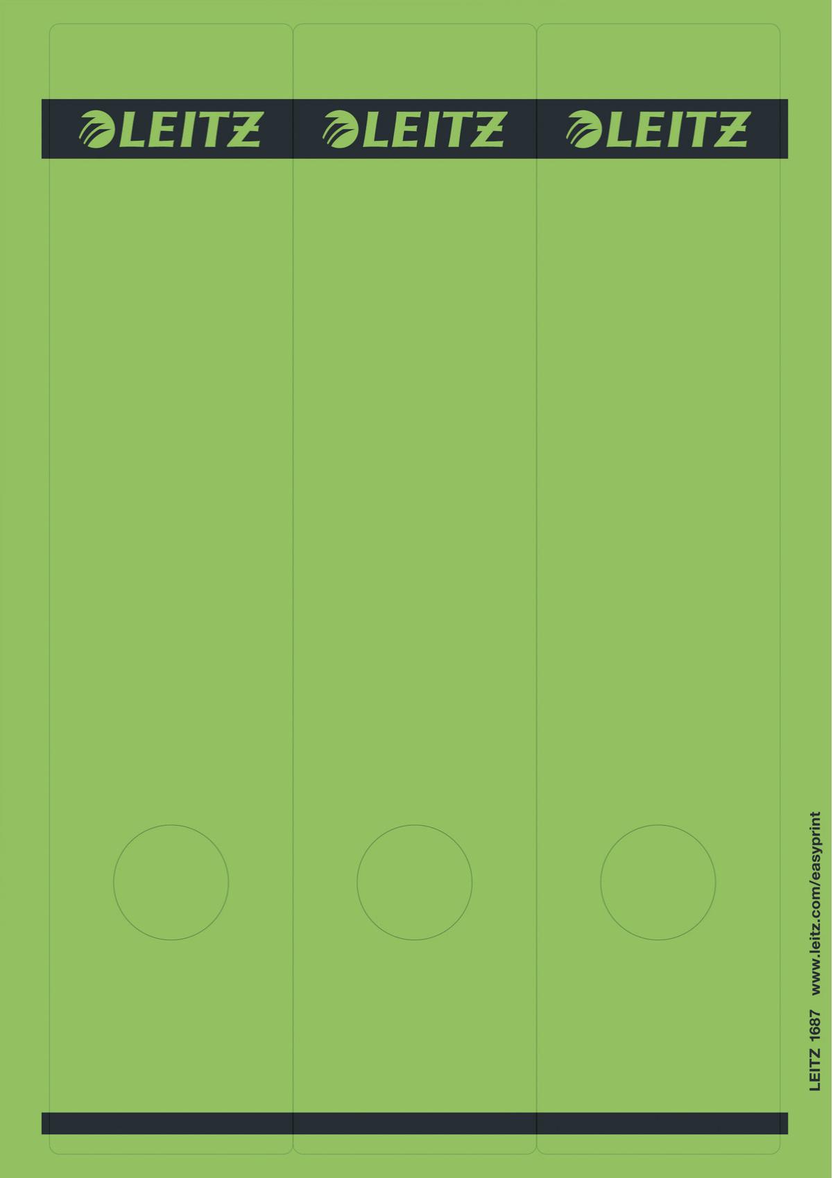 Leitz 16870055 etichetta autoadesiva Rettangolo Verde 75 pz