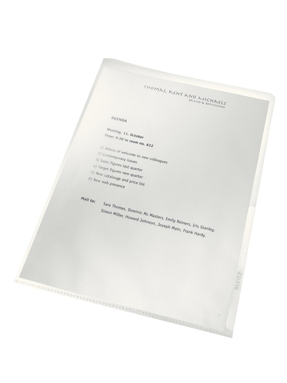 Leitz 40013003 foglio di protezione 210 x 297 mm (A4) Polipropilene (PP)