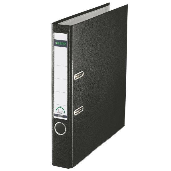 Leitz 180 Lever Arch File Polypropylene A4 52mm Spine Width Black Pack 10 10151095