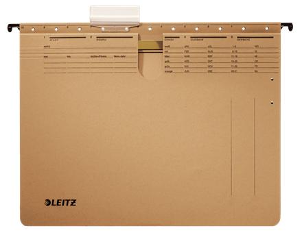 Leitz Alpha cartella sospesa e accessorio A4 Cartoncino Polipropilene (PP) Marrone