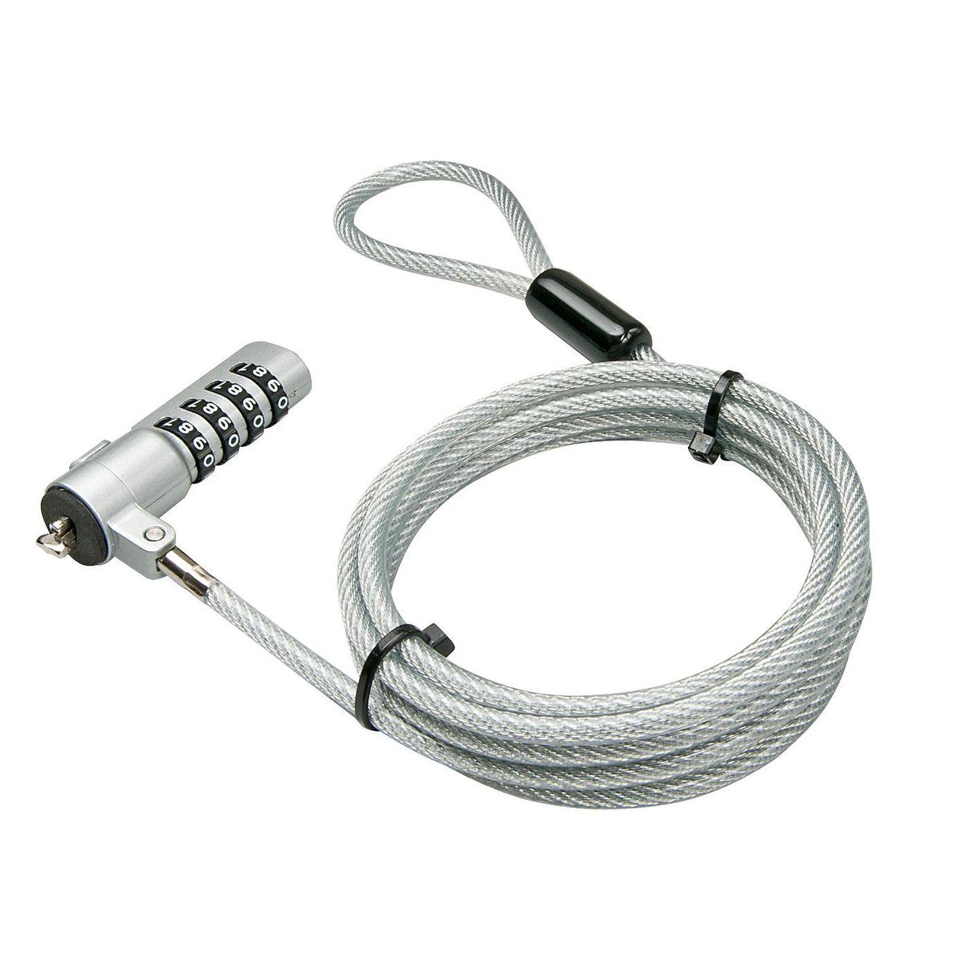 Lindy 20980 cavo di sicurezza Acciaio inossidabile 18 m (Cable Lock Stainless Steel - 1.8 M - Warranty 24M)