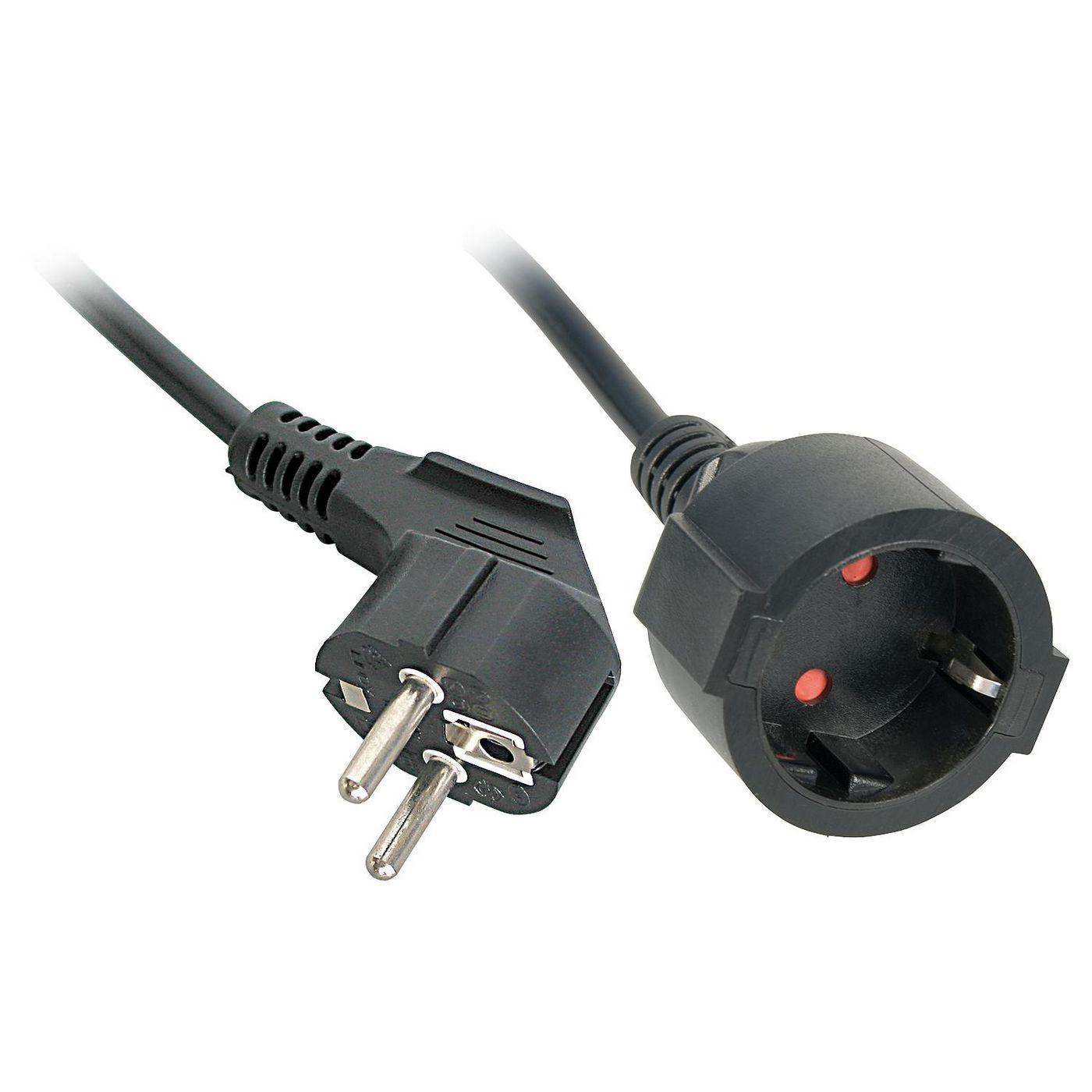 Lindy 30245 prolunghe e multiple 5 m 2 presae AC Interno Nero (Power Extension 5 M 2 Ac - OutletS Indoor Black - Warranty 120M)
