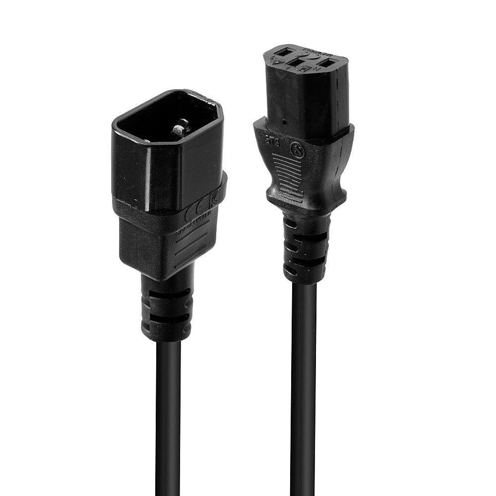 Lindy 30321 cavo di alimentazione Nero 1 m Accoppiatore C14 Accoppiatore C13 (1m C14 to C13 Mains Extension - Cable lead free b