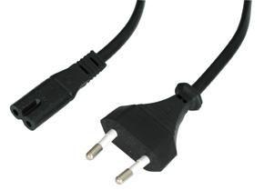 Lindy 30423 cavo di alimentazione Nero 5 m CEE7/16 Accoppiatore C7 (Power Cable Black 5 M Cee7/16 - C7 Coupler - Warranty 120M)