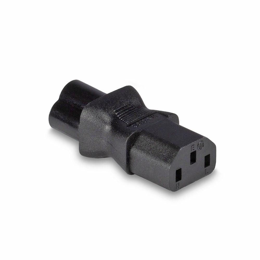 Lindy 30450 adattatore per inversione del genere dei cavi IEC C6 IEC C13 Nero (IEC C6 CLOVERLEAF TO IEC C13 - ADAPTER)