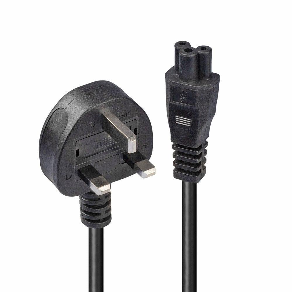 Lindy 30461 cavo di alimentazione Nero 3 m Spina di alimentazione di tipo G Accoppiatore C5