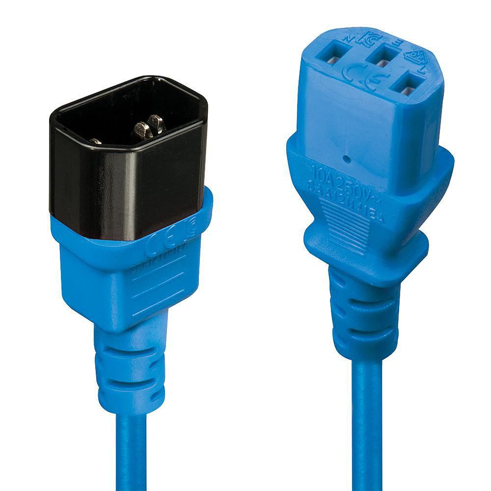 Lindy 30471 cavo di alimentazione Nero Blu 1 m Accoppiatore C14 Accoppiatore C13