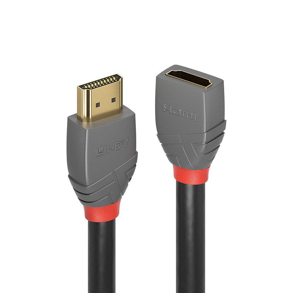 Lindy 36477 cavo HDMI 2 m HDMI tipo A Standard Nero (2M HDMI 18G EXTENSION CABLE - ANTHRA LINE)