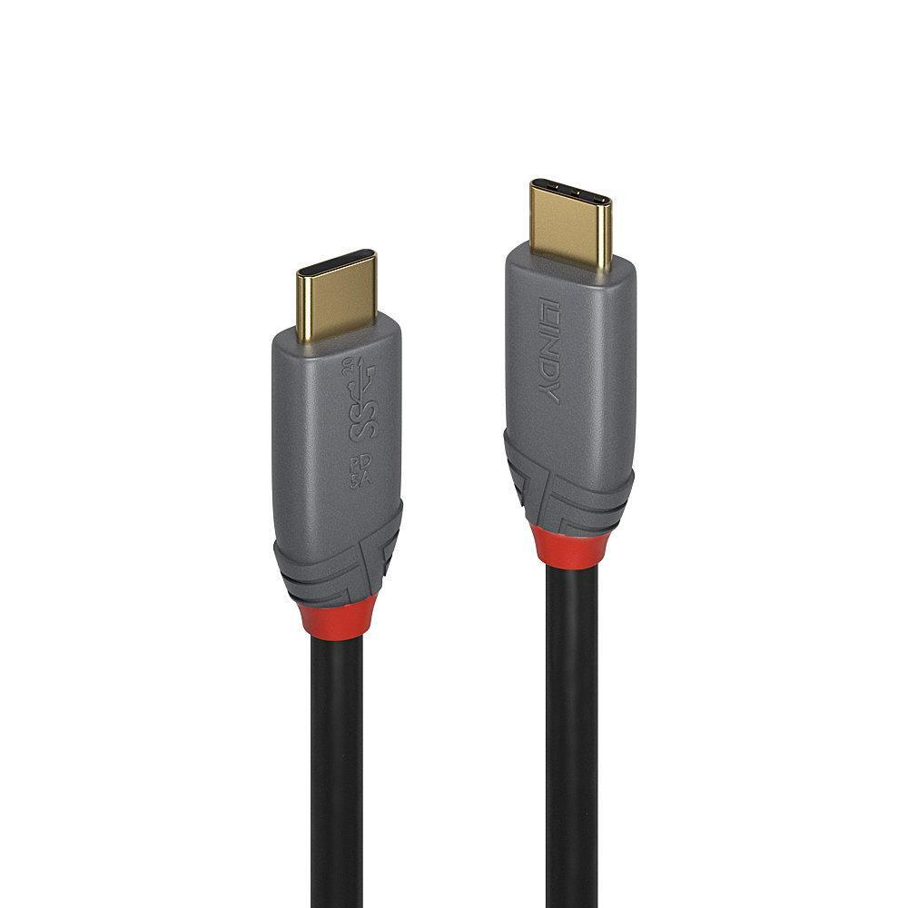 Lindy 36900 cavo USB 05 m USB C Nero Grigio (0.5MUSB3.1TYPECCABLE5APDANTH)