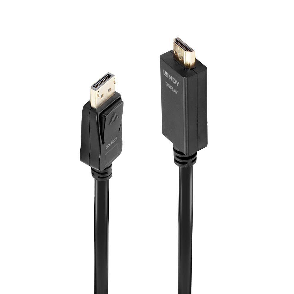 CAVO LINDY DP TO HDMI M/M 1MT CONNETTORI DORATI NERO 36921
