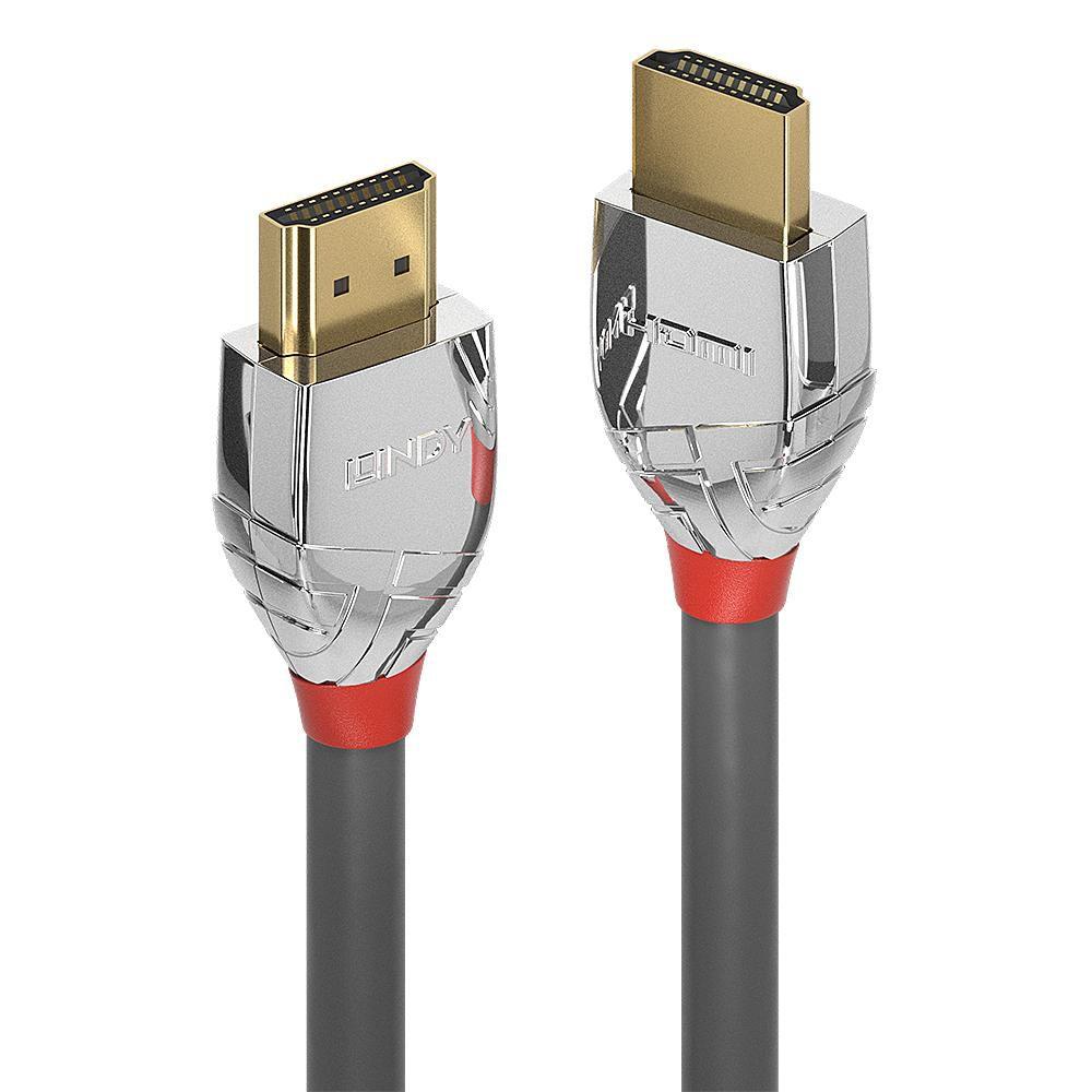 Lindy 37873 cavo HDMI 3 m HDMI tipo A Standard Grigio Argento (3M High Speed Hdmi Cable - Cromo Line - Warranty 120M)