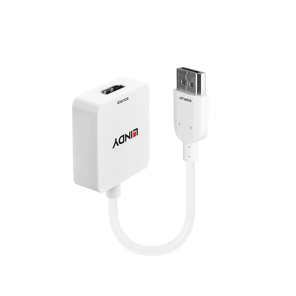 Lindy 38146 cavo e adattatore video HDMI tipo A Standard DisplayPort Bianco (Converter Hdmi To Displayport - 4K 3840X2160 - War