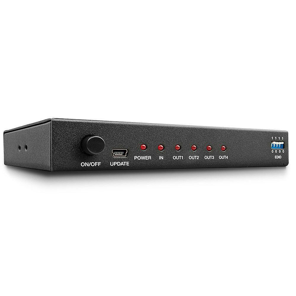 SPLITTER HDMI LINDY 10.2G 4 Porte - Supporta risoluzioni fino a 4K 60Hz 420 - Gestione EDID - 38159