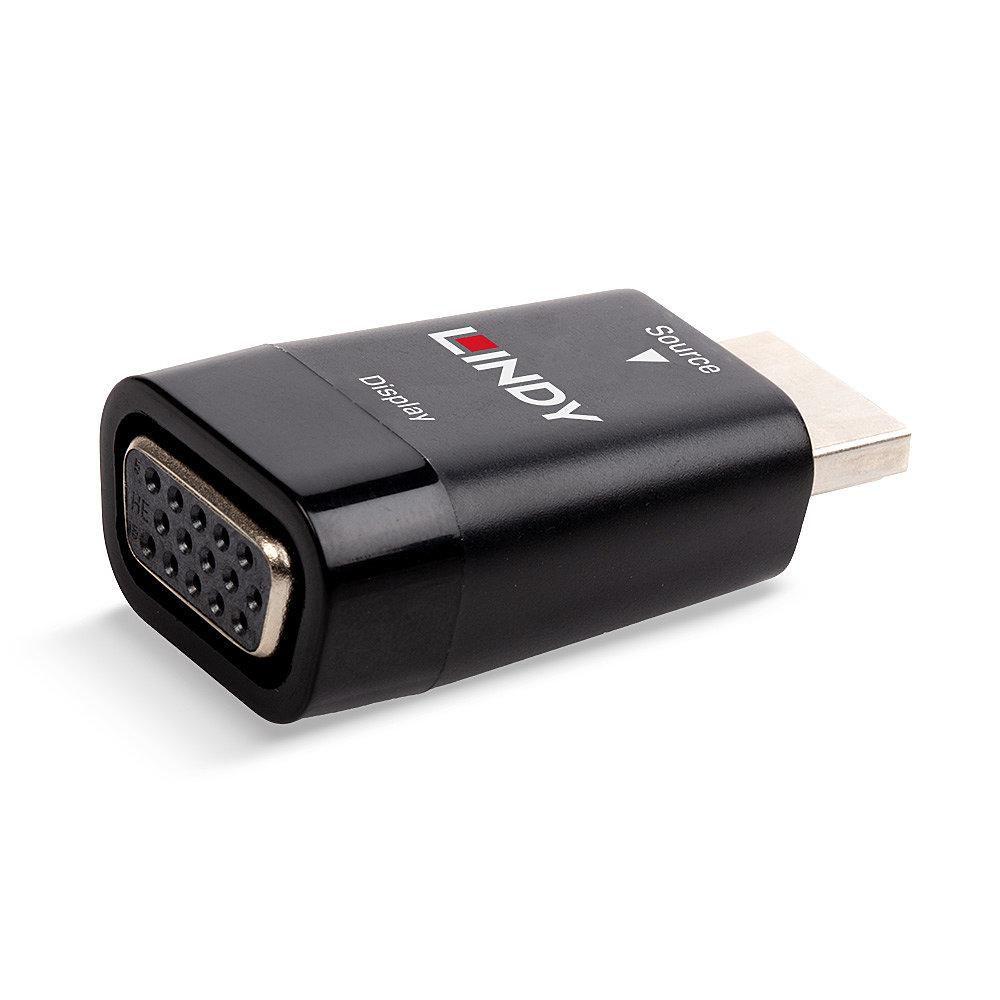 ADATTATORE LINDY HDMI TO VGA M/F NERO 38194