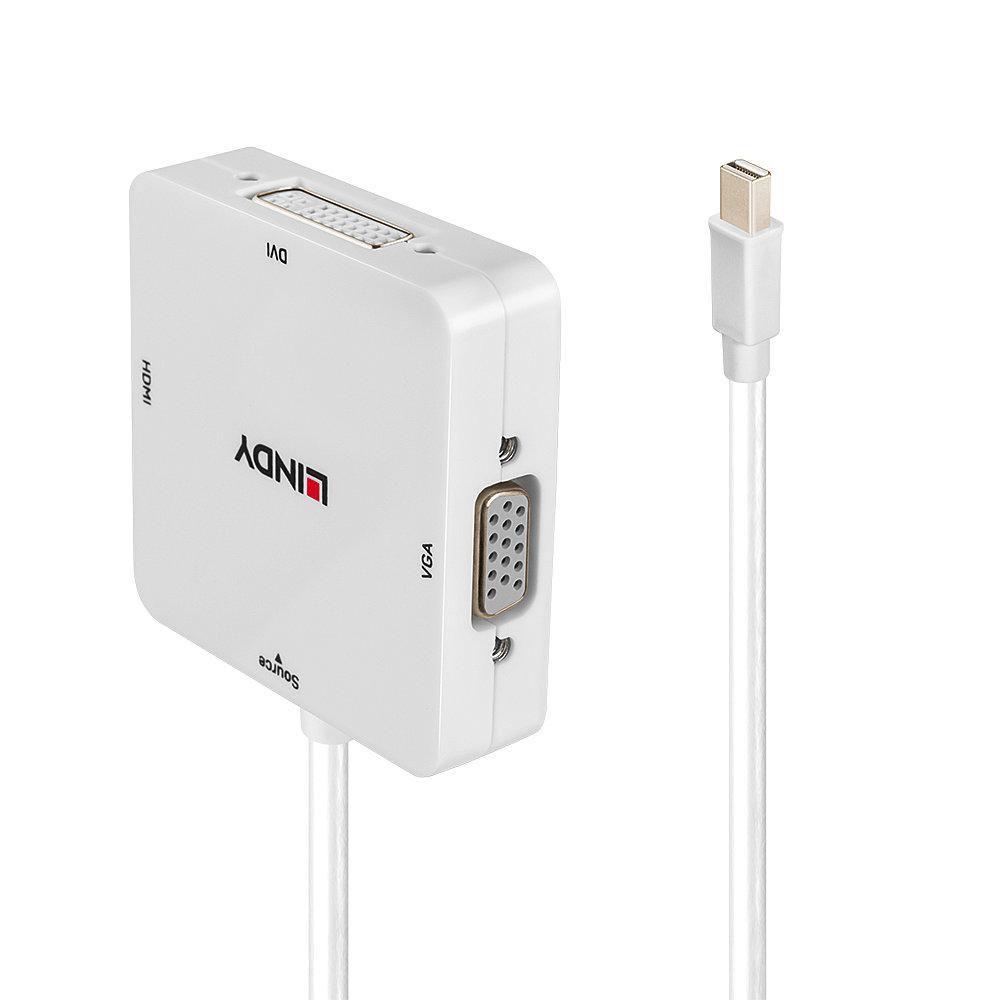 Lindy 38297 cavo e adattatore video 015 m Mini DisplayPort DVI-D VGA (D-Sub) HDMI Bianco