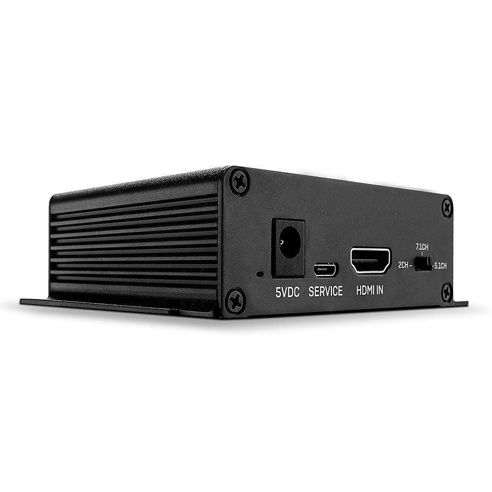Lindy 38361 convertitore audio Nero (Hdmi 18G Audio Extractor - Warranty 24M)