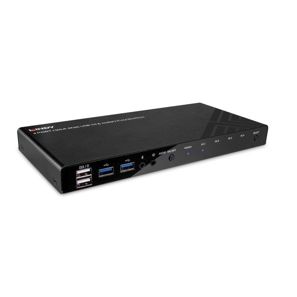 KVM SWITCH HDMI 4K60 USB 3.0 & AUD